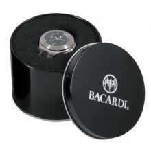 B10 Black
Black round metal gift tin with black foam watch insert The Lid can be printed or given minimum quantities have your logo embossed into the lid .
Please Click the image for more information.