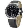 Canyon
Matt silver case with fixed black top ring Padded black leather bands Dial in black or white Luminous hands Ci.
Please Click the image for more information.