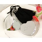 LOVE Heart Compact Mirror in Black Velvet Pouch
Classic and sleek these compact heart mirrors are a great way to reflect your appreciation to your guests Ea.
Please Click the image for more information.