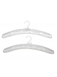 PAIR OF WHITE COATHANGERS
PAIR OF WHITE COATHANGERS WITH WHITE EMBROIDERED BOWS
Please Click the image for more information.