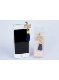 PHONE TASSEL NAVY WITH BOW

Please Click the image for more information.