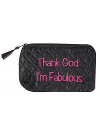 COSMETIC PURSE THANK GOD I'M FABULOUS
PINK AND BLACK COSMETIC PURSETHANK GOD IM FABULOUS
Please Click the image for more information.