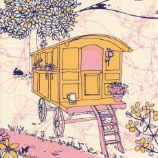Kristen Doran Gypsy Caravan Pink & Orange
Gypsy Caravan is a gorgeous hand screen printed design by Australian textile designer Kristen Doran Printed on a lovely and soft medium weight hemp  organic cotton this fabric panel is perfect for cushions wall art and bagsIdea.
Please Click the image for more information.