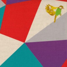 Echino Mosaic Teal, Red & Purple
Designed by Japanese textile designer Etsuko Furuya Echino Mosaic  is a stunning design of birds with geometric triangles T.
Please Click the image for more information.