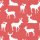 Surrounding Product: Deer Silhouette Coral Outdoor Fabric