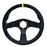 RPM SL S/W  Imola 330mm Suede Black
Black Suede 330mm steering wheel with yellow center stripe Flat wheel for standard fitment
Please Click the image for more information.