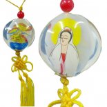 Quan Yin and Dragon Glass hanging
Meticulously painted from the inside this hanging of Quan Yin and the Dragon represents the male and female energy that is within all phenomena.
Please Click the image for more information.