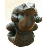 Sumo Netsuke Toad Statue, Antique Brown, Pocket Size, 55mm
Sumo Toad Strength inner calm protection and honourThe Sumo Toad stands in the defense position he is highly disciplined and stands upon a lotus flower the symbol of purity and  spiritual unfolding
Please Click the image for more information.