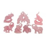 Set of seven pink Elephant statues
Set of seven pink resin Elephant statues in a padded gift box with story
Please Click the image for more information.