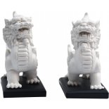 Pi Yao/Pi Xiu Ivory Statues Pair
Pi YaoPi Xiu Ivory Statues on Black Stand Pair H  130 x W  70 x  D 125mm
Please Click the image for more information.