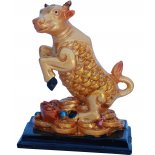 Ox/Cow Statue, Peach Gold on Black Stand, H: 85 x W: 70 x D: 50mm
OxCow Statue Peach Gold on Black Stand H 85 x W 70 x D 50mm
Please Click the image for more information.
