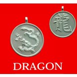 Dragon round Animal Double Sided Character/Chinese Calligraphy Pendants
Dragonround Chinese year of Animal with Calligraphy pendent on black cord
Please Click the image for more information.
