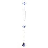 Purple Almond Shape Crystal Light Catcher with Delicately Beaded Strand
Purple Almond Shape Crystal Light Catcher with Delicately Beaded Strand
Please Click the image for more information.