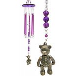 Round Purple glass Windchime with Moveable Teddy Hanging 360mm
Round Purple glass Windchime with Moveable Teddy Hanging 360mm
Please Click the image for more information.