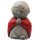 Surrounding Product: Jizo Statue, Stone Finish with Red Coat, 95mm