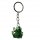 Surrounding Product: Frog, green with silver feet and crystal eyes, keyring